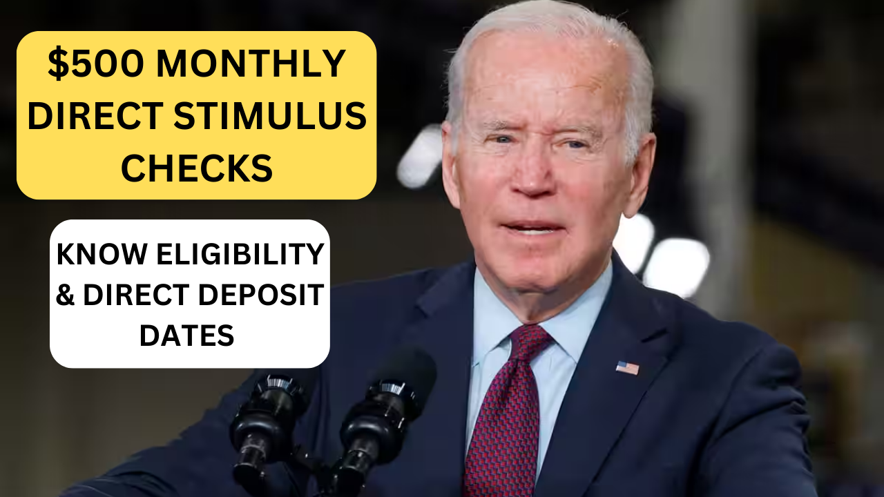 $500 Monthly Direct Stimulus Checks